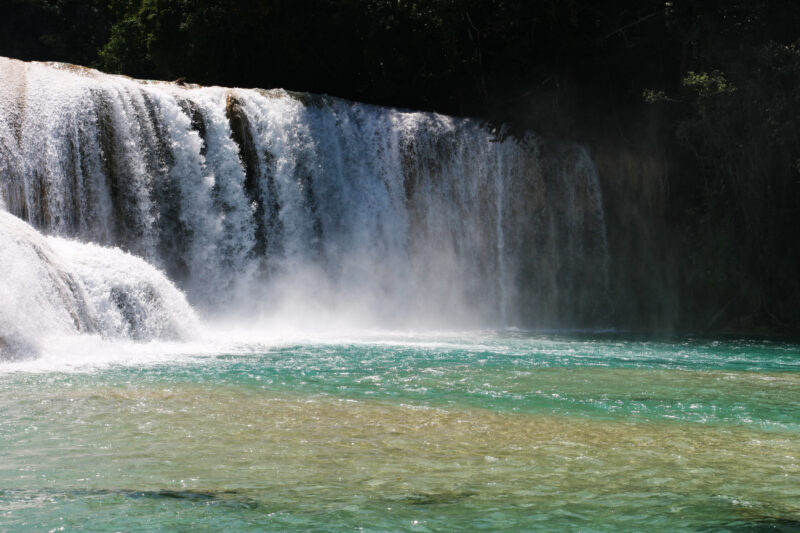 Waterfall Scenic — Stock Images of Rivers — Mexico, Agua Azul, waterfall, waterfalls