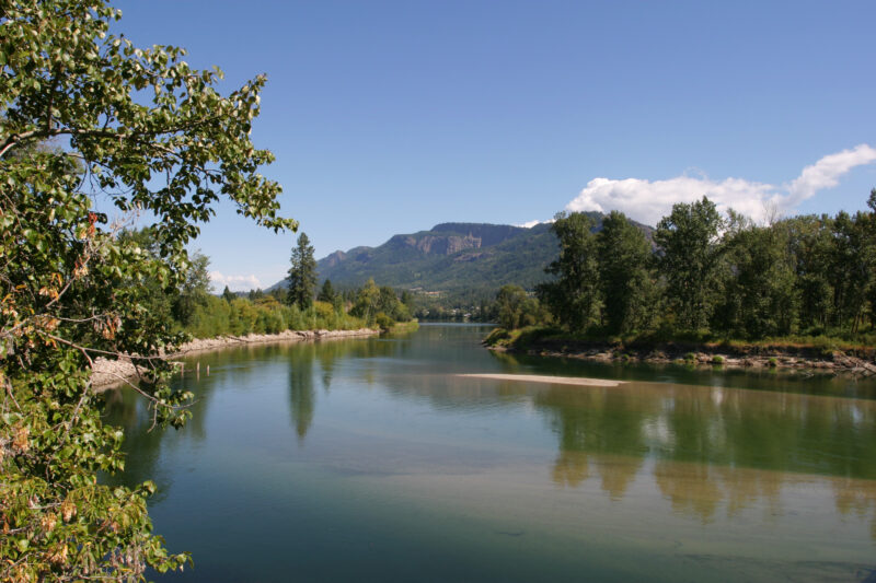 River Scene — British Columbia, Canada, Rivers, River, Okanagan Valley