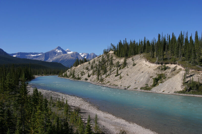River Scene — Alberta, Canada, Rivers, River, mountian