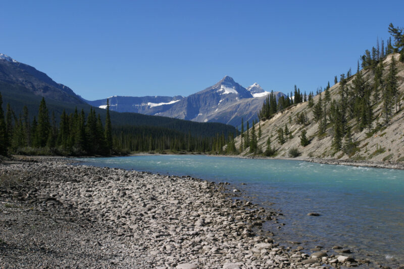 River Scene — Alberta, Canada, Rivers, River, mountian