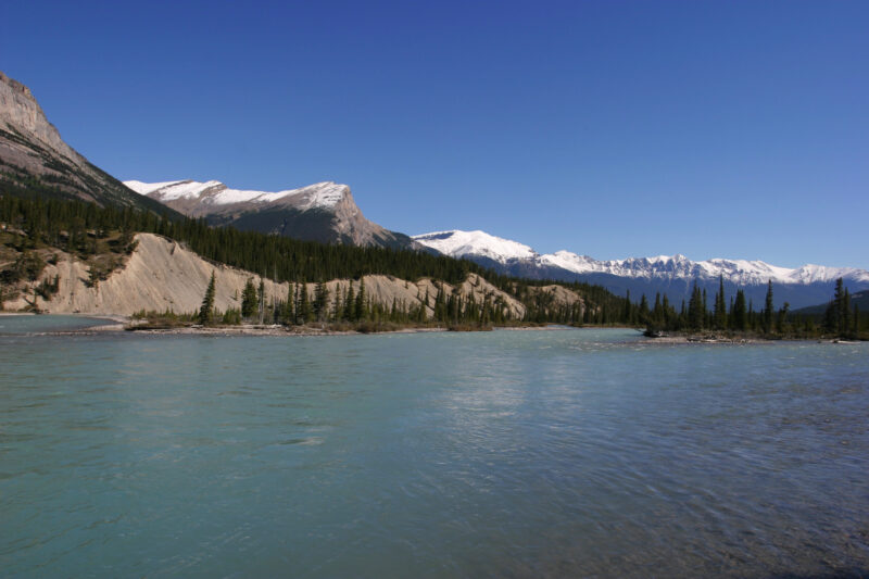 River Scene — Alberta, Canada, Rivers, River, mountian