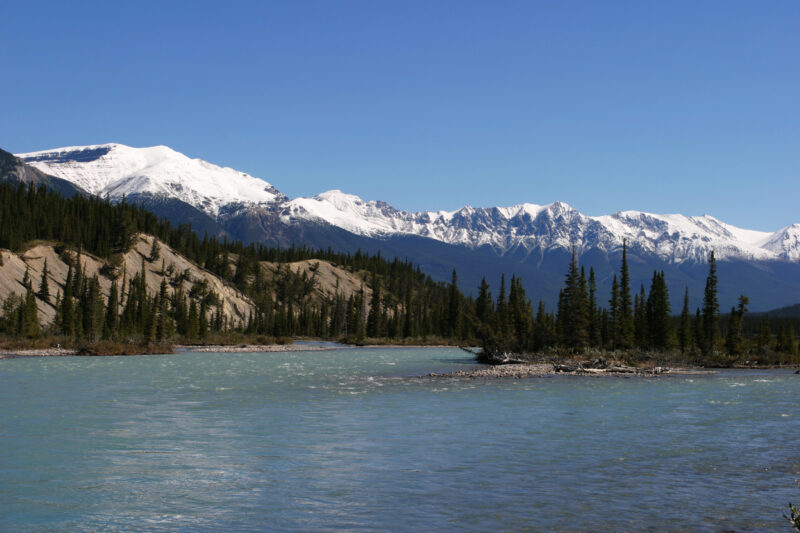 River Scene — Alberta, Canada, Rivers, River, mountian