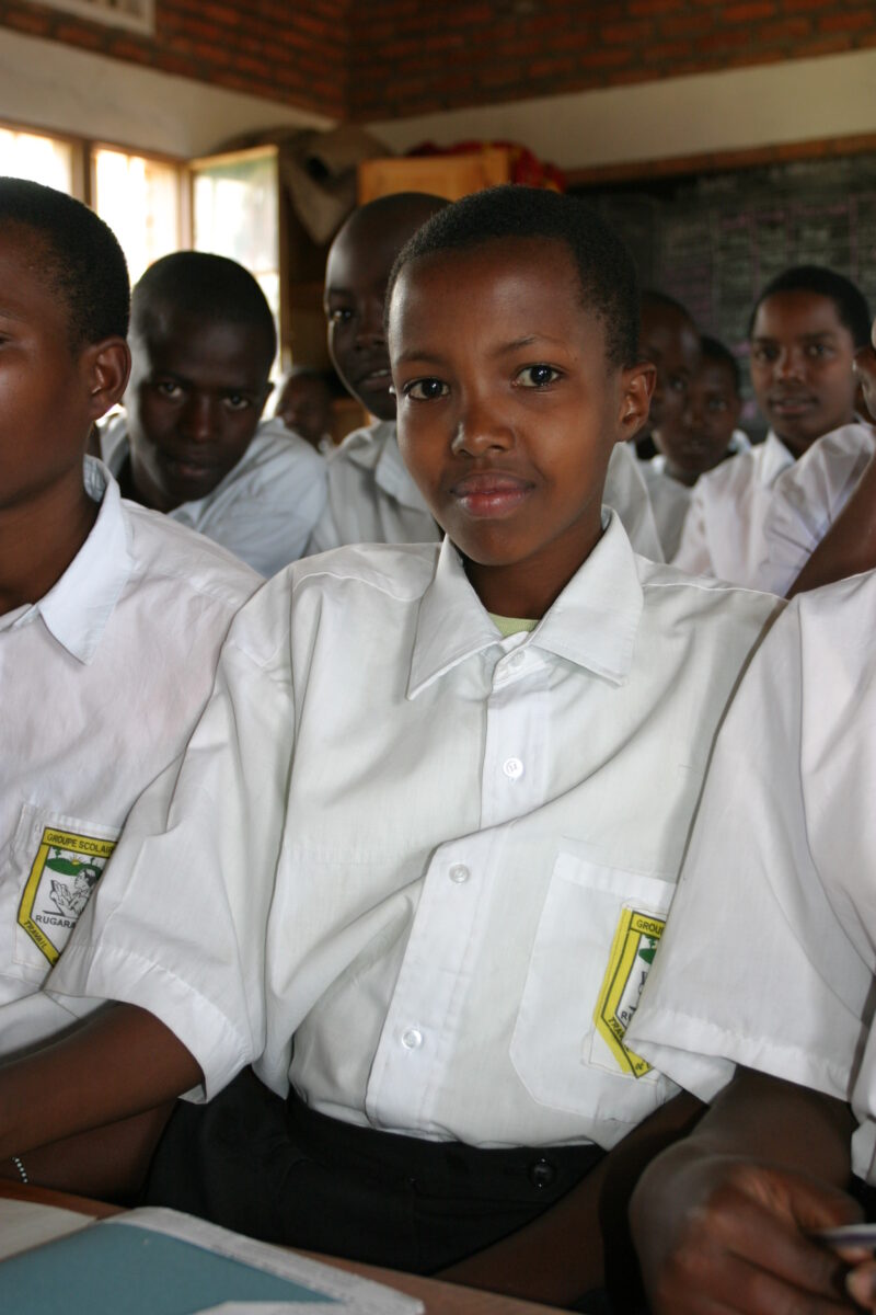 Students Attend School in Rwanda — Students in a School built with funding from ADRA and the Canadian Government — Rwanda, Africa