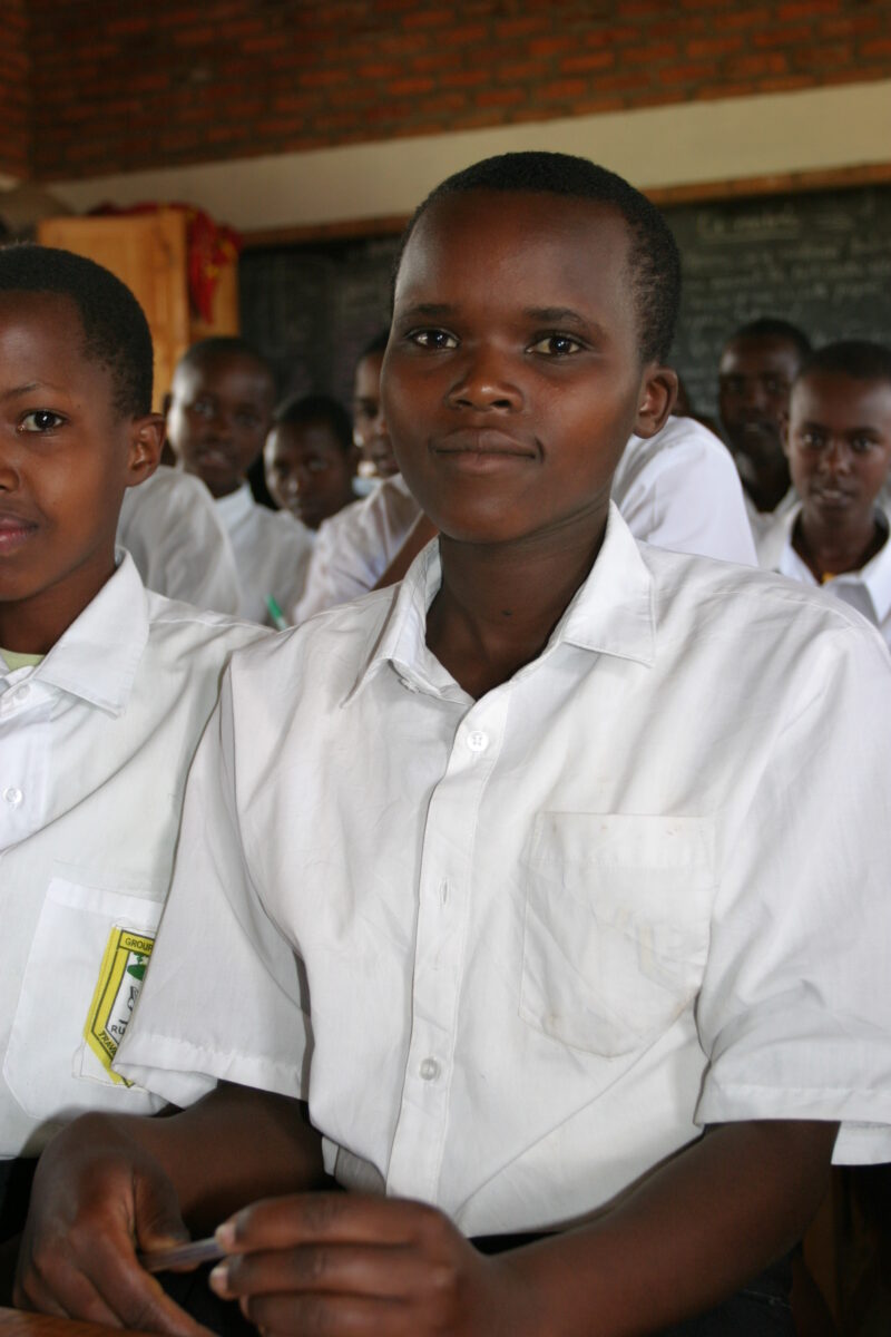 Students Attend School in Rwanda — Students in a School built with funding from ADRA and the Canadian Government — Rwanda, Africa