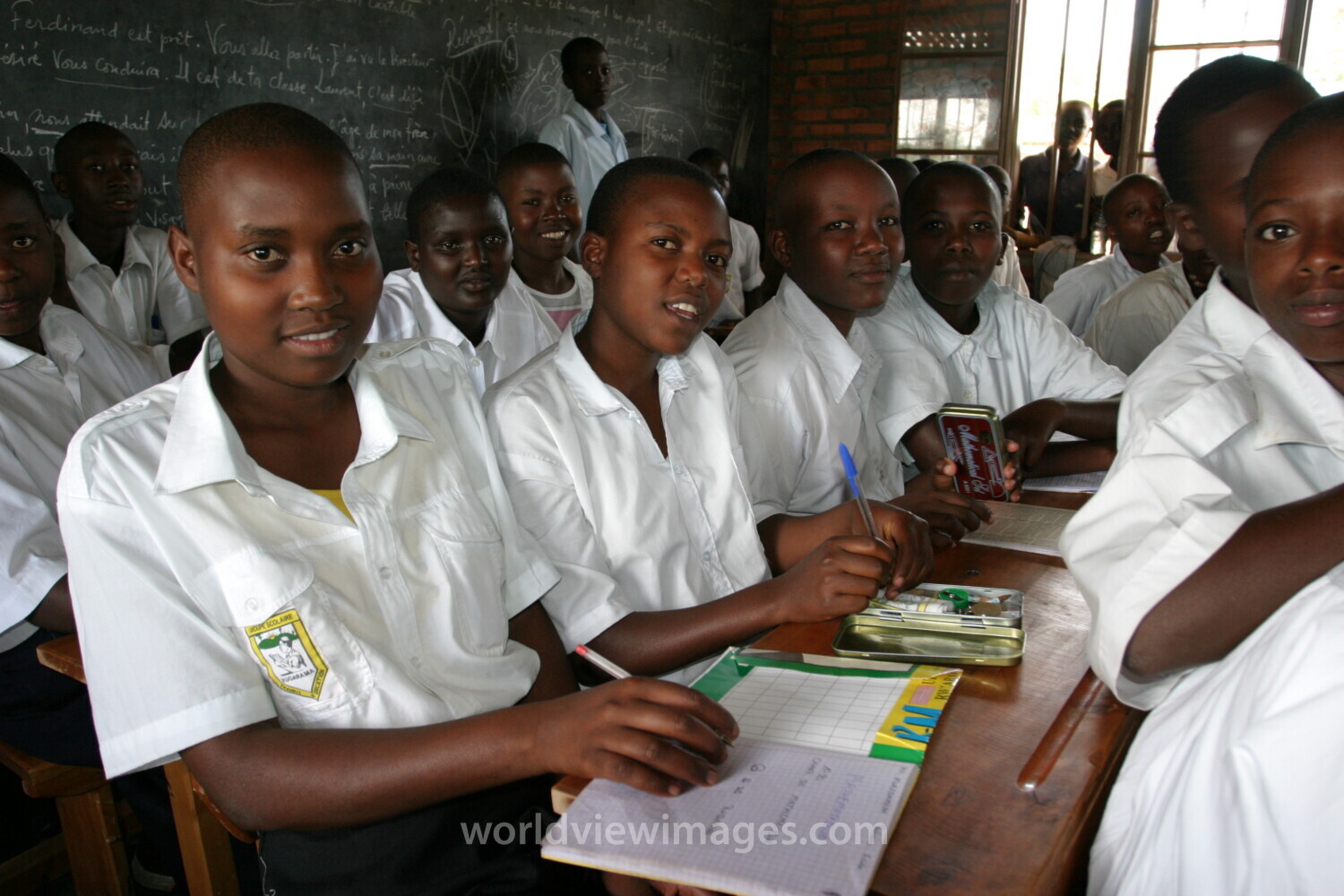Students Attend School in Rwanda