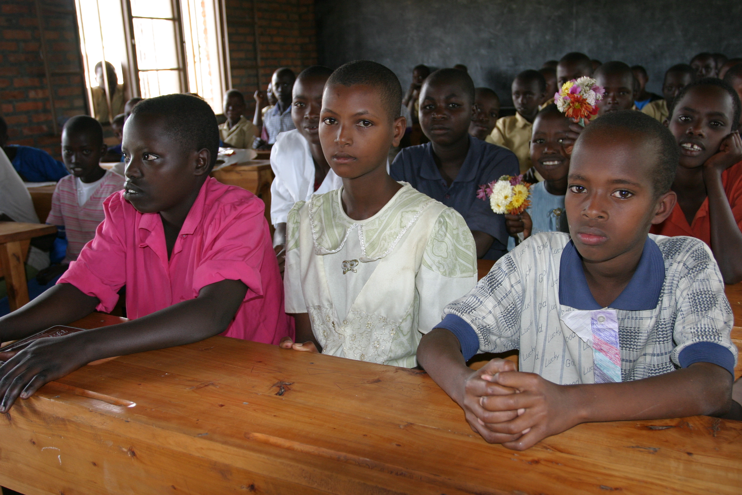 Students Attend School in Rwanda