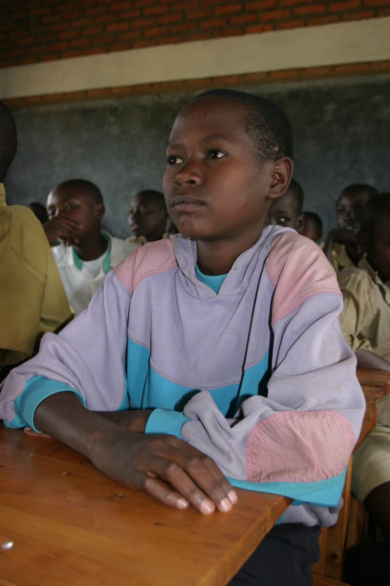 Students Attend School in Rwanda — Students in a School built with funding from ADRA and the Canadian Government — Rwanda, Africa