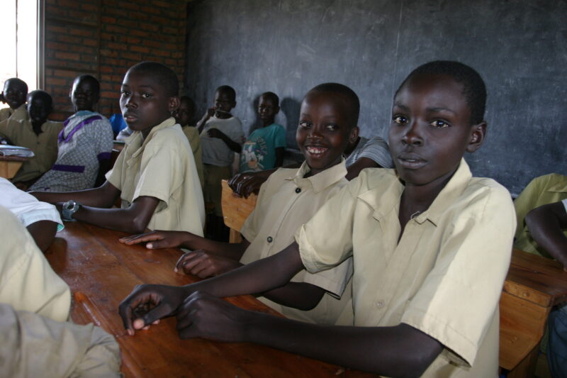 Students Attend School in Rwanda — Students in a School built with funding from ADRA and the Canadian Government — Rwanda, Africa