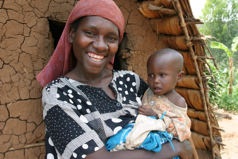 Woman in Rwanda — People living in poverty in rural Rwanda — Rwanda, Africa