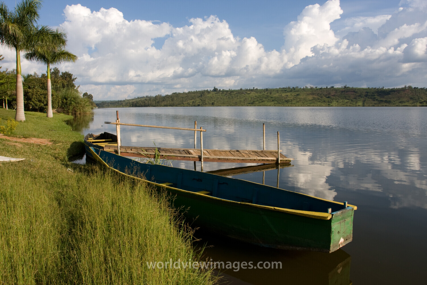Lake Muhazai in Rwanda