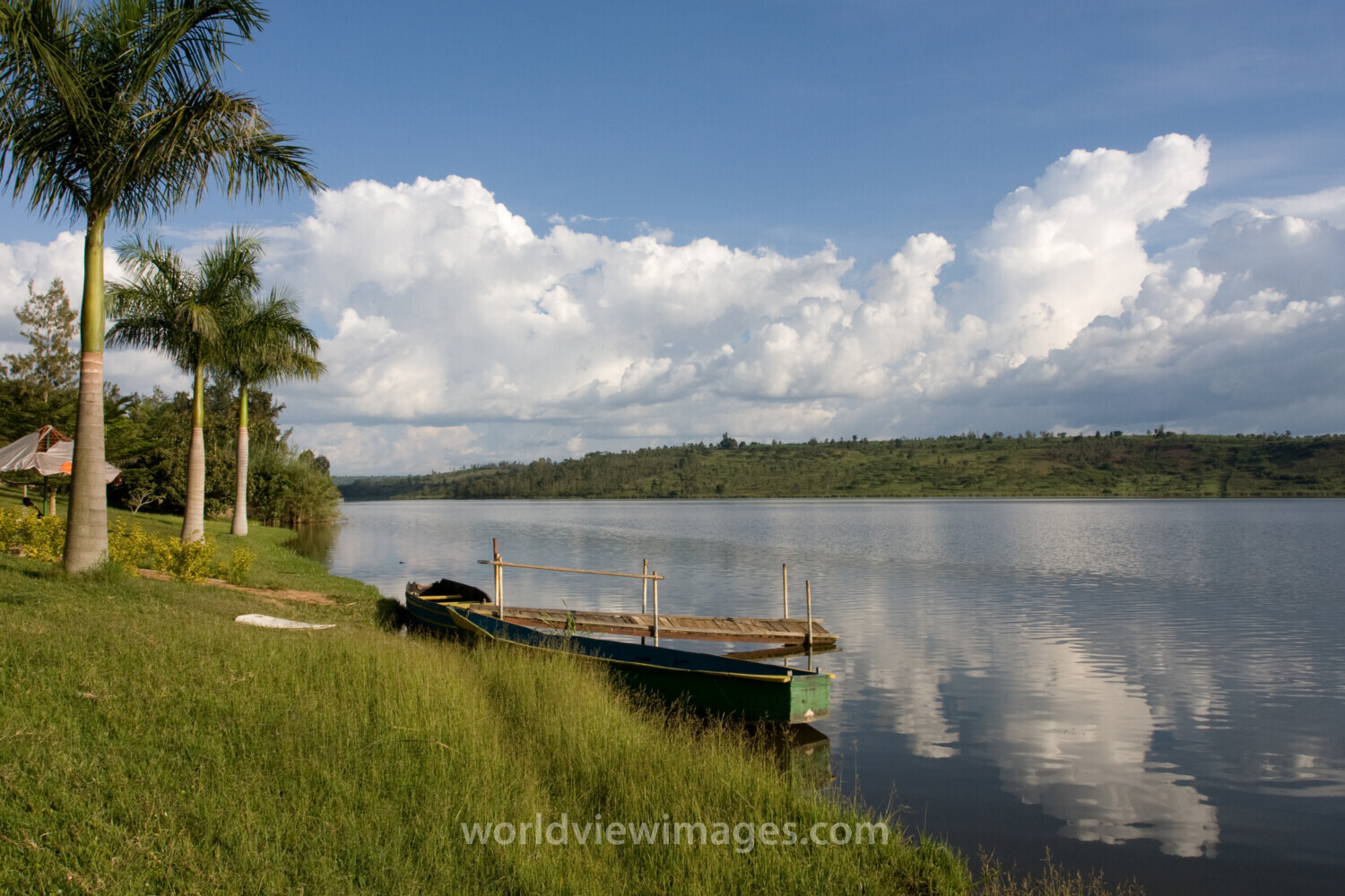 Lake Muhazai in Rwanda