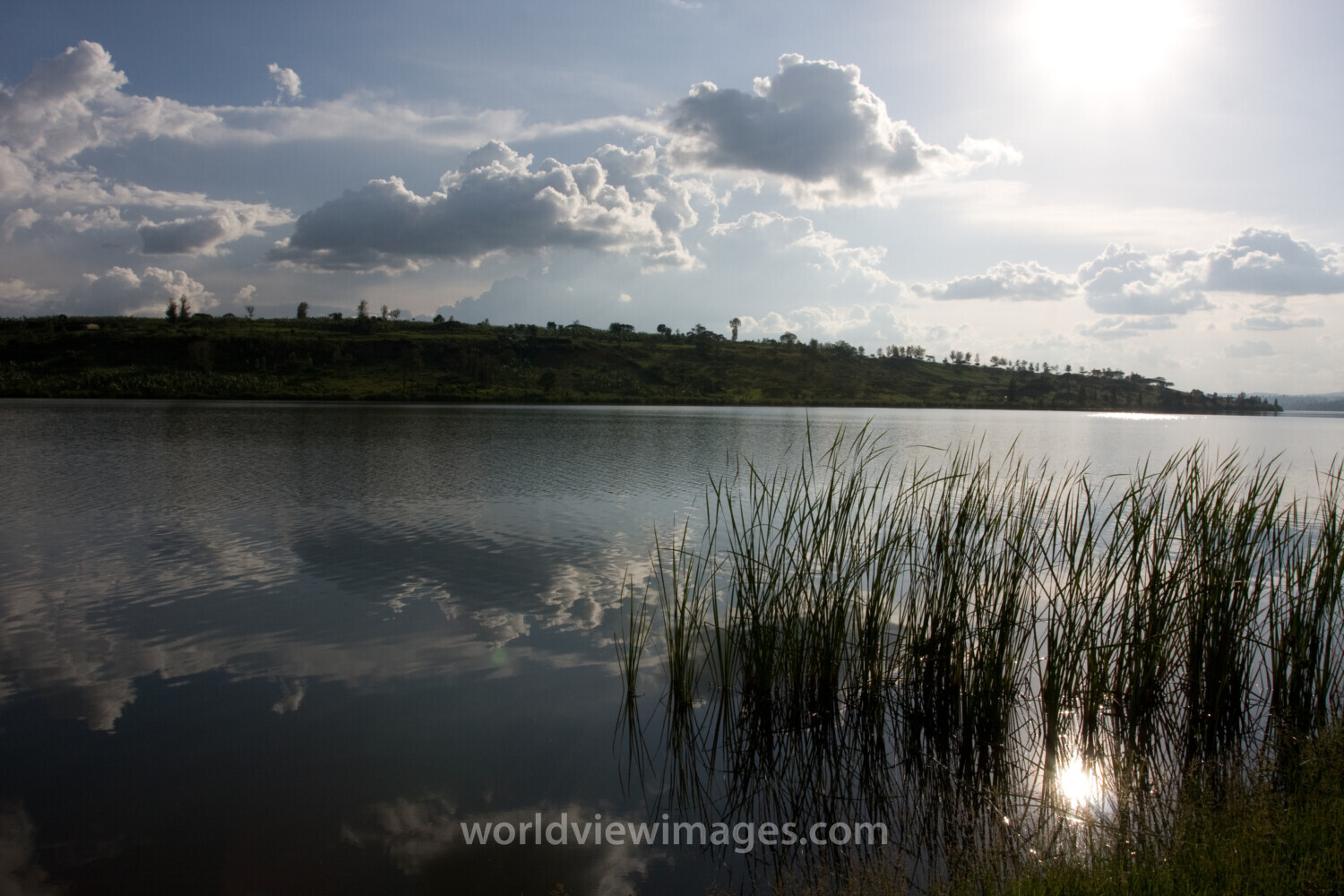 Lake Muhazai in Rwanda