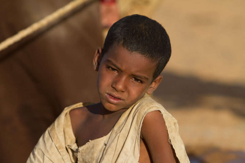 Child in Sudan — Close Up of a child growing up in the desert in Sudan — Africa, Sudan, child, children, desert