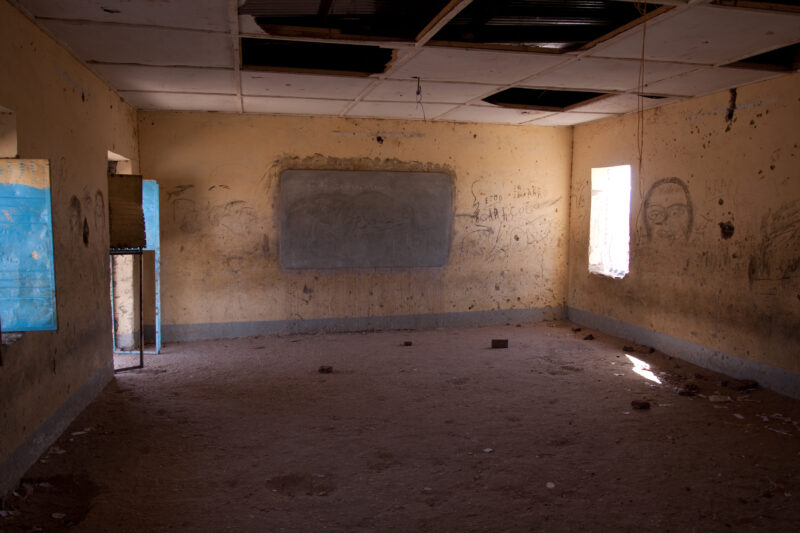 School in a refugee Camp — A classroom in a refugee camp for South Sudanese — Africa, Sudan, school, classroom