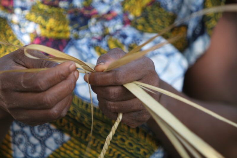 Making Rope in Togo — Women in Togo, West Africa, learn how to make rope from local materials to provide income for their childre. — Togo, Africa, West Africa