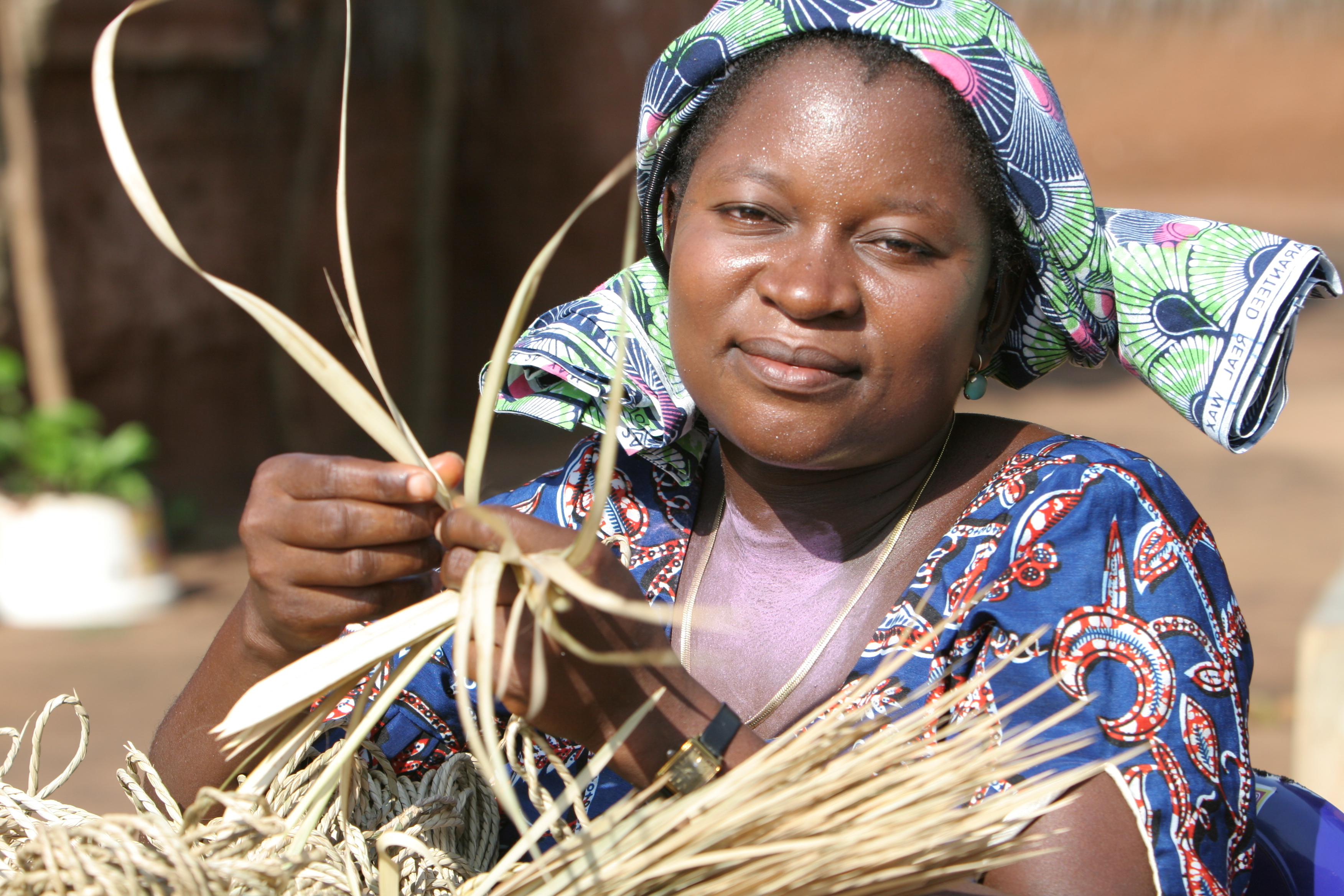 Making Rope in Togo