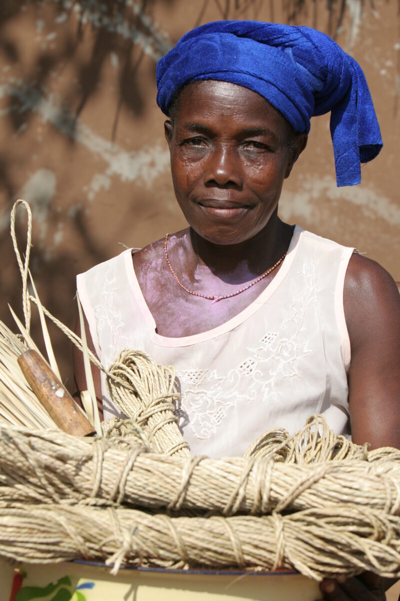 Making Rope in Togo — Women in Togo, West Africa, learn how to make rope from local materials to provide income for their childre. — Togo, Africa, West Afric...