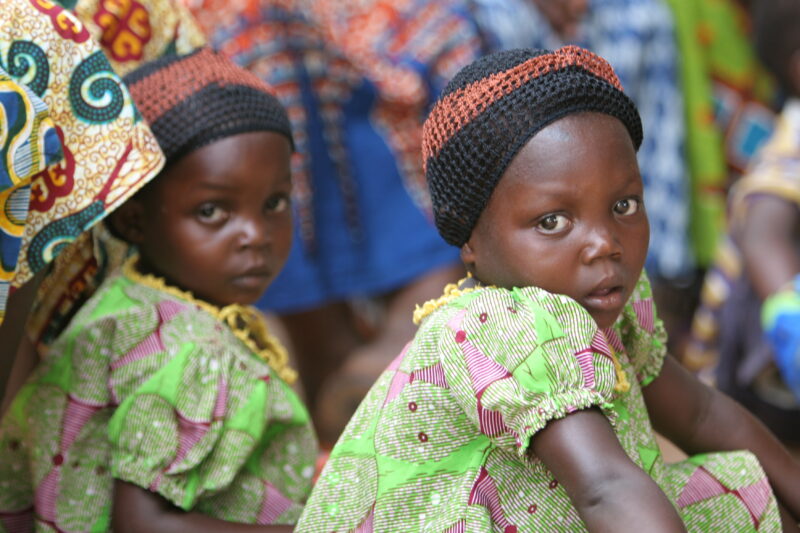Twin Girls in Togo — Togo, Africa, West Africa