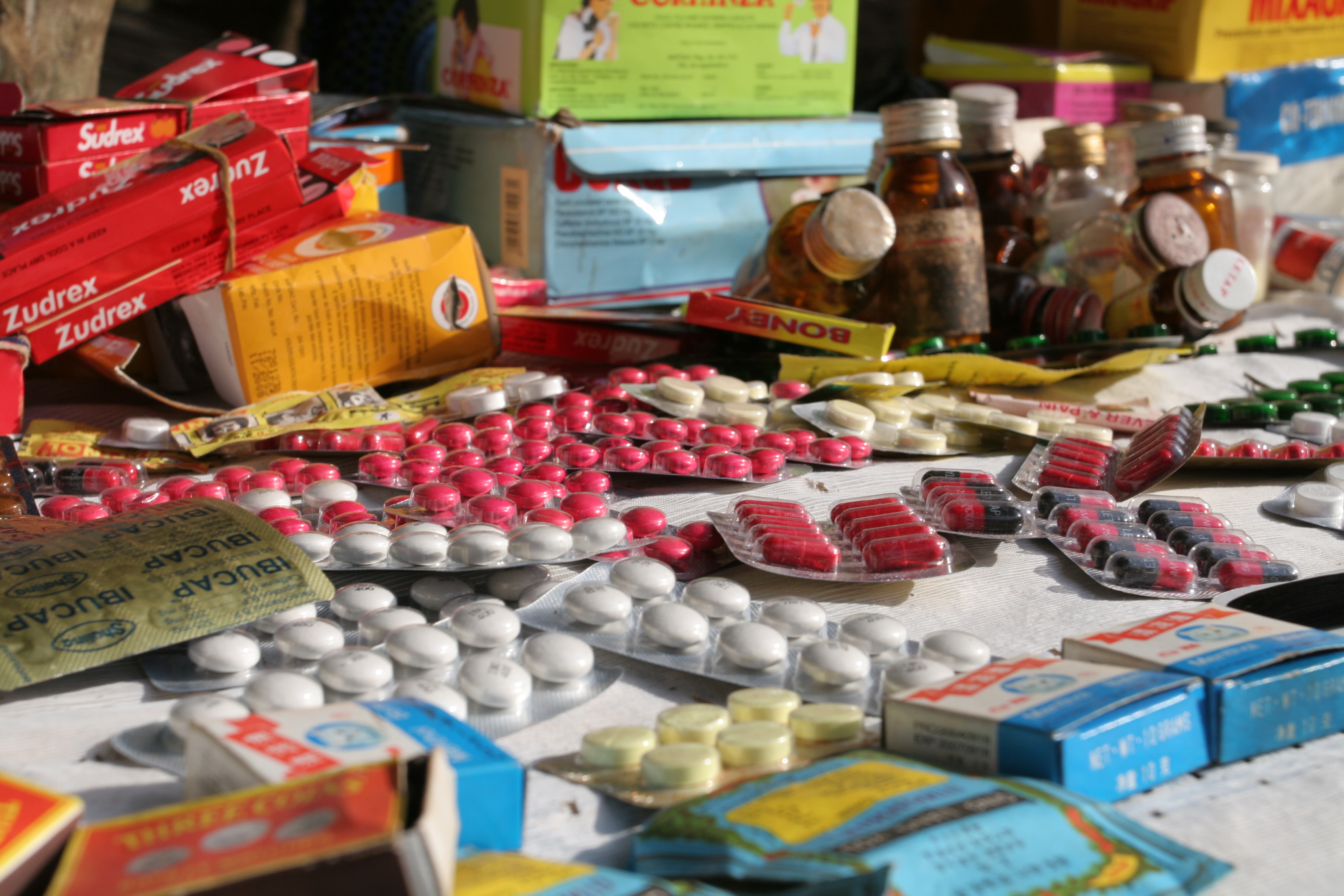 Drugs sold by person in Market