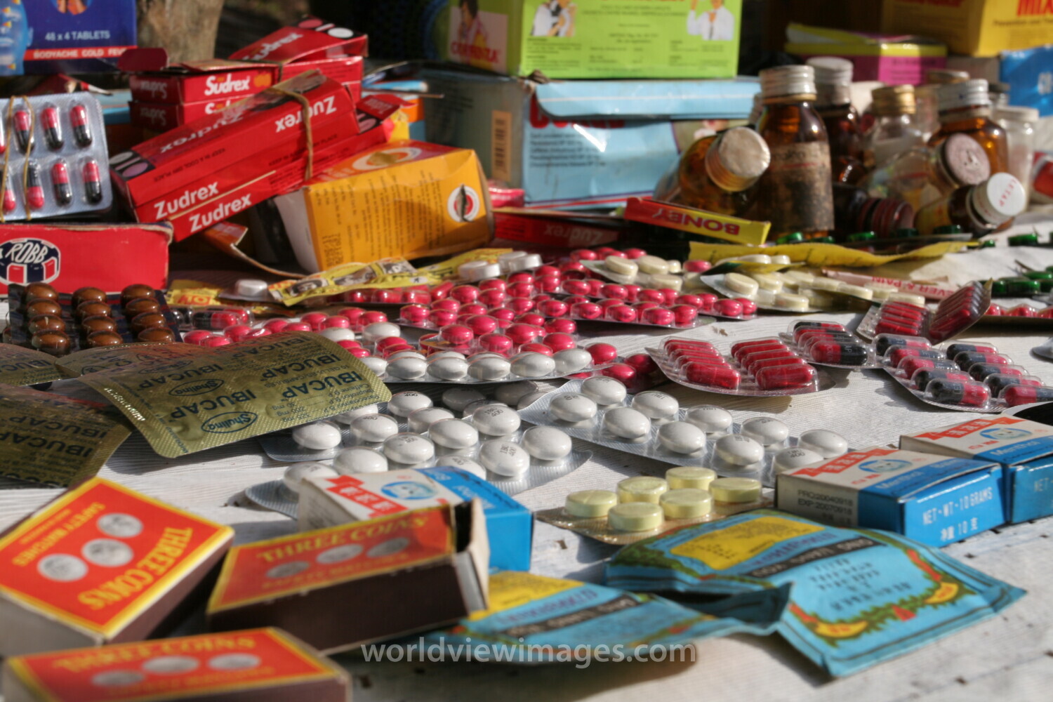 Drugs sold by person in Market