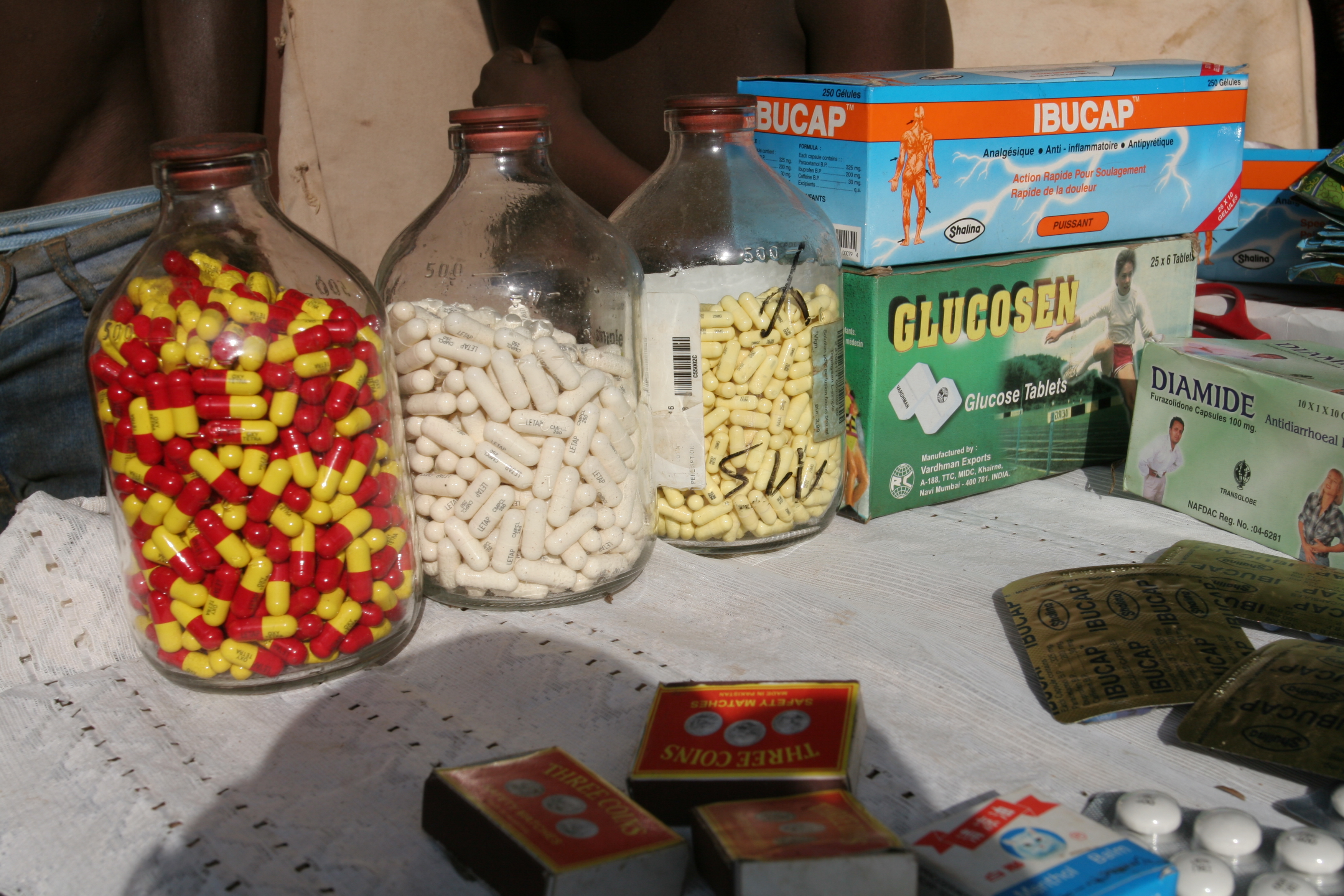 Drugs sold by person in Market