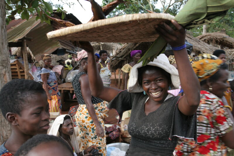Fish at the Market in Togo, Africa — Togo, Africa, West Africa, faces, women