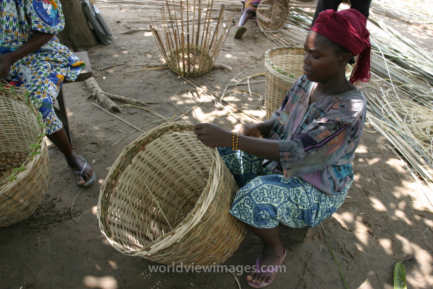 Making Baskets in Togo