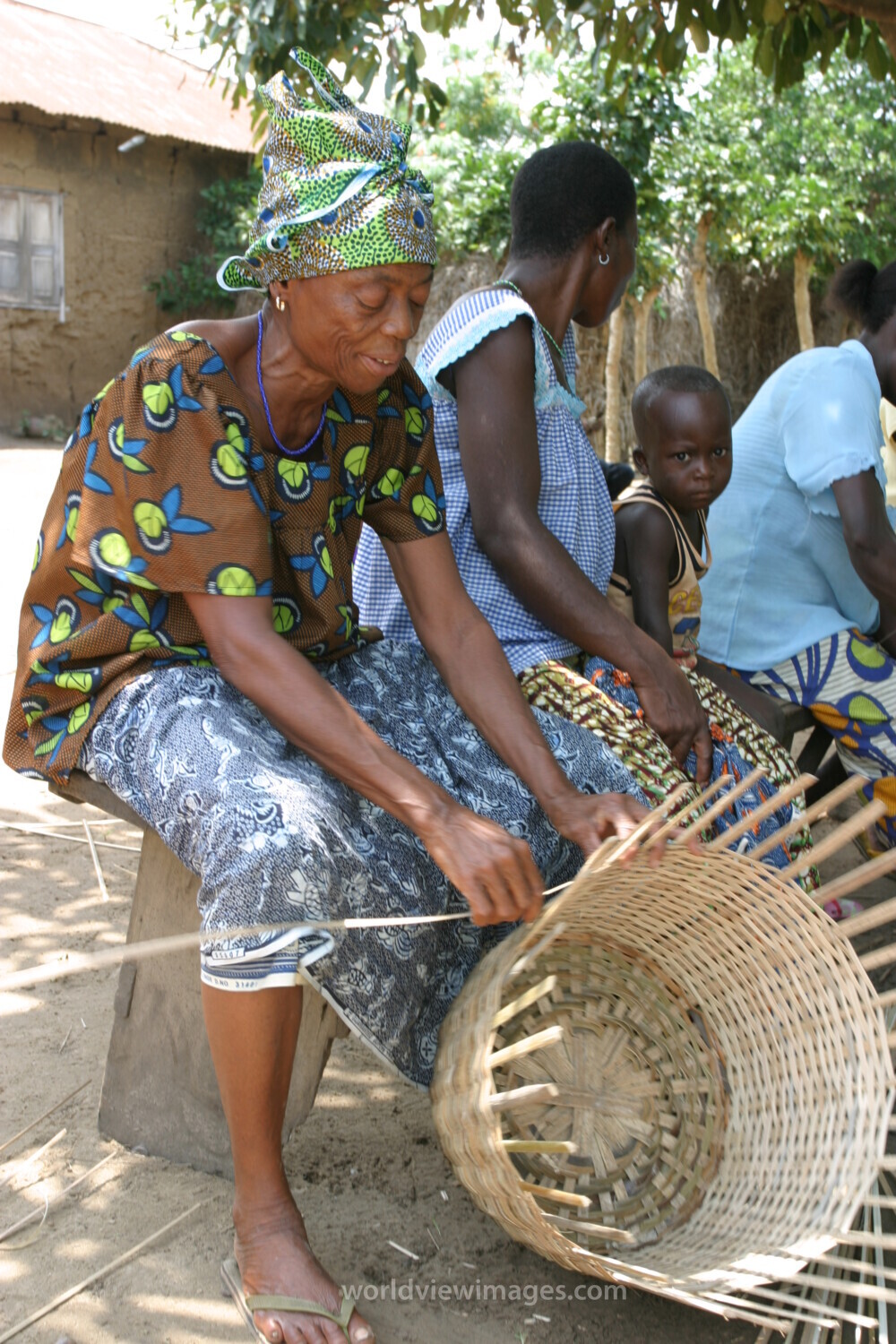 Making Baskets in Togo