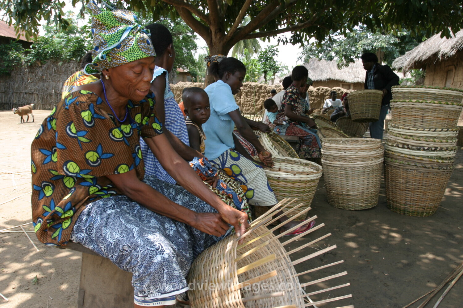 Making Baskets in Togo