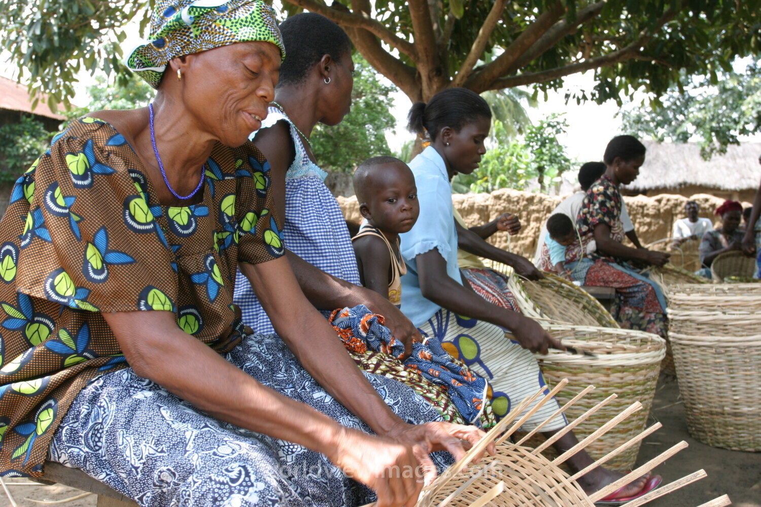 Making Baskets in Togo