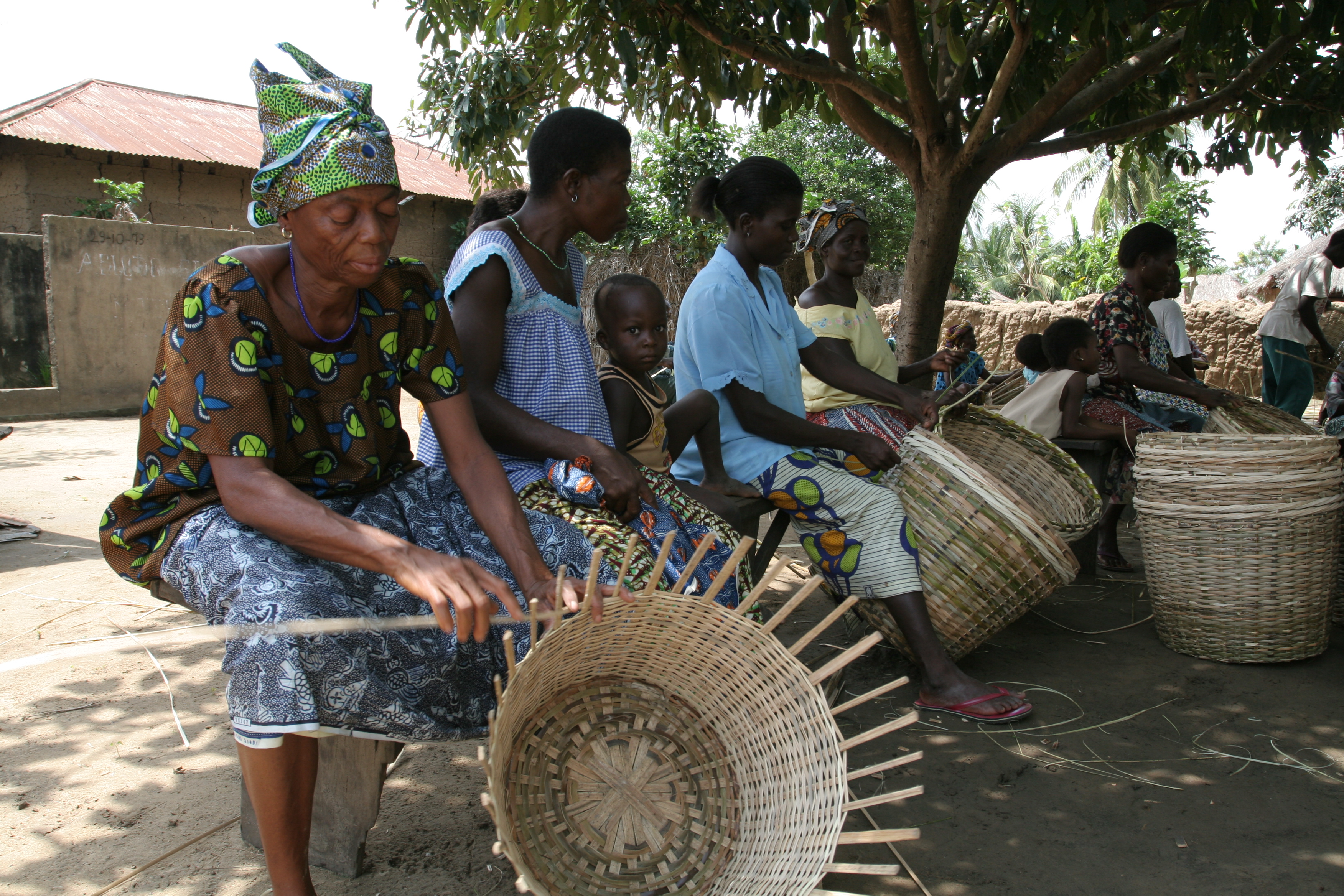 Making Baskets in Togo
