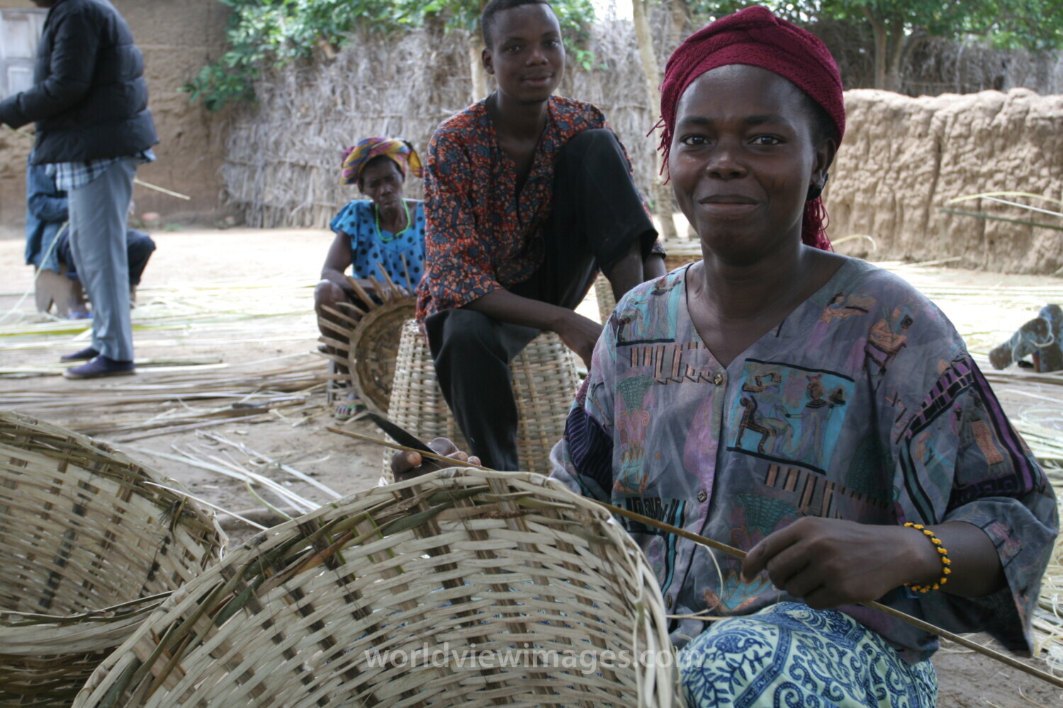 Making Baskets in Togo