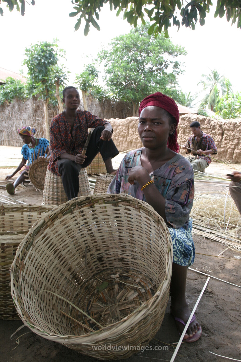 Making Baskets in Togo