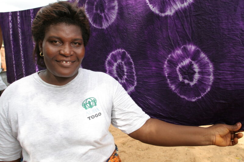Tie Dye for Income — People in Togo learn how to do tie Dye to make income in West Africa — Togo, Africa, West Africa, faces, women
