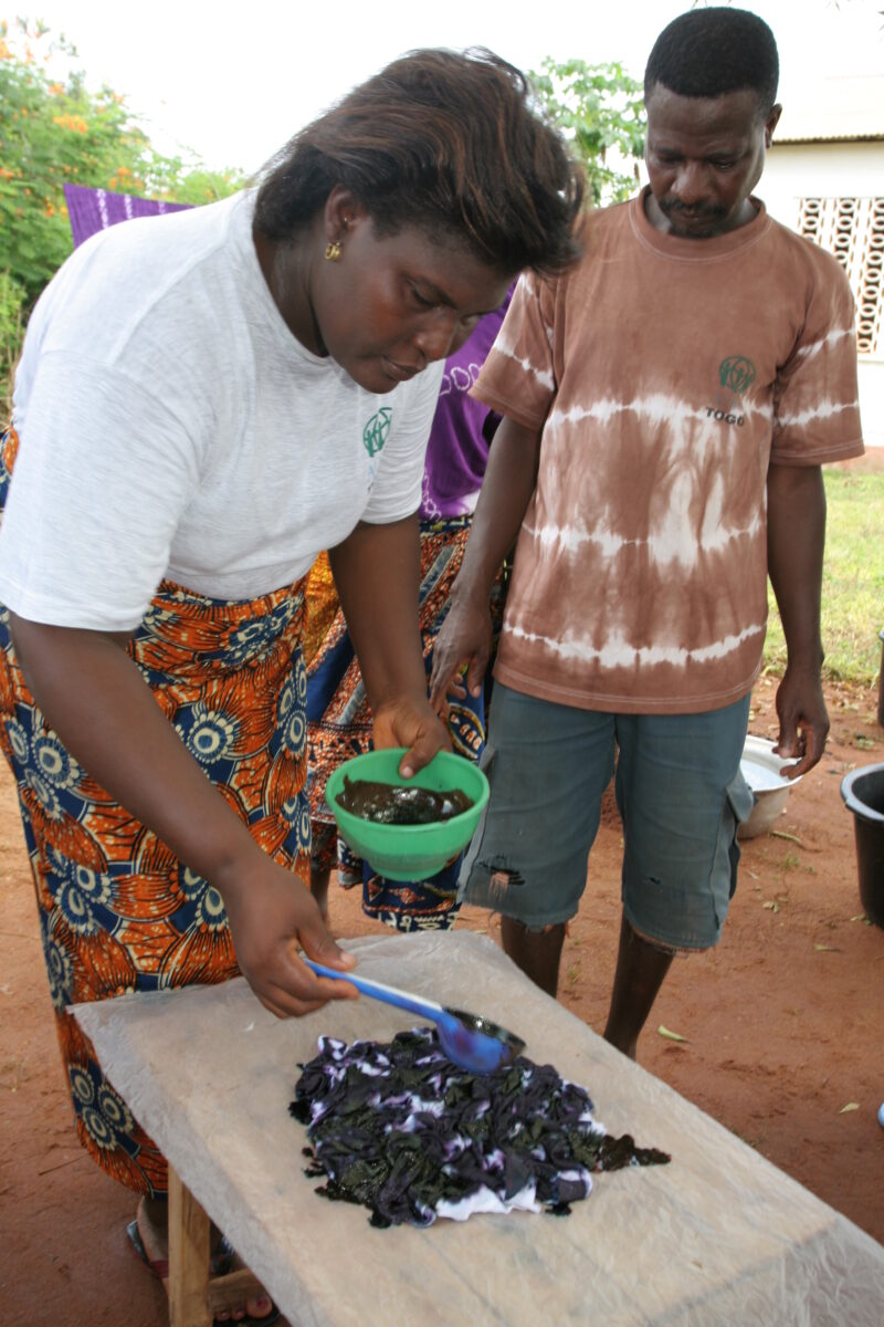 Tie Dye for Income — People in Togo learn how to do tie Dye to make income in West Africa — Togo, Africa, West Africa, men, faces