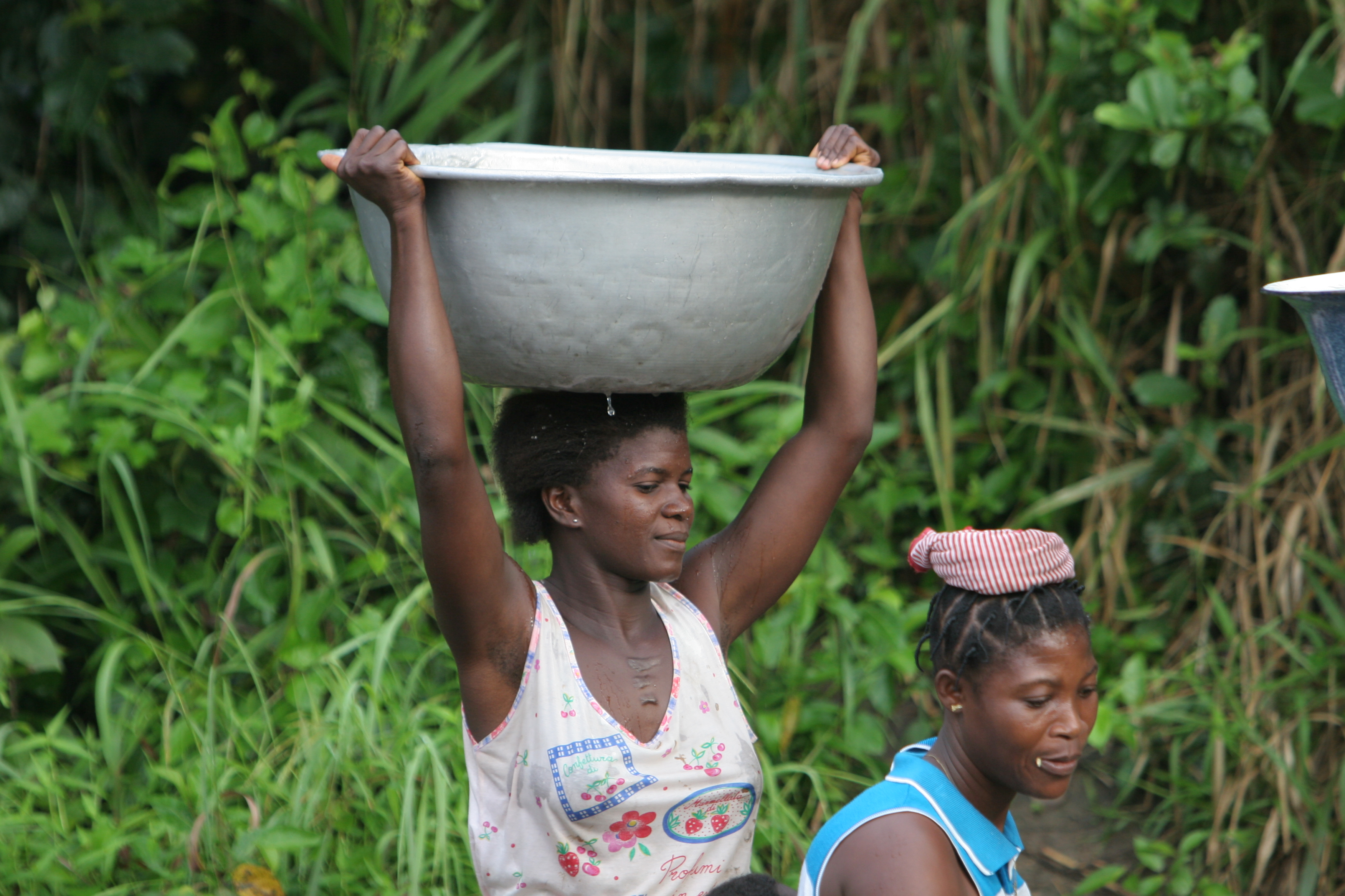 Doing laundry in Togo