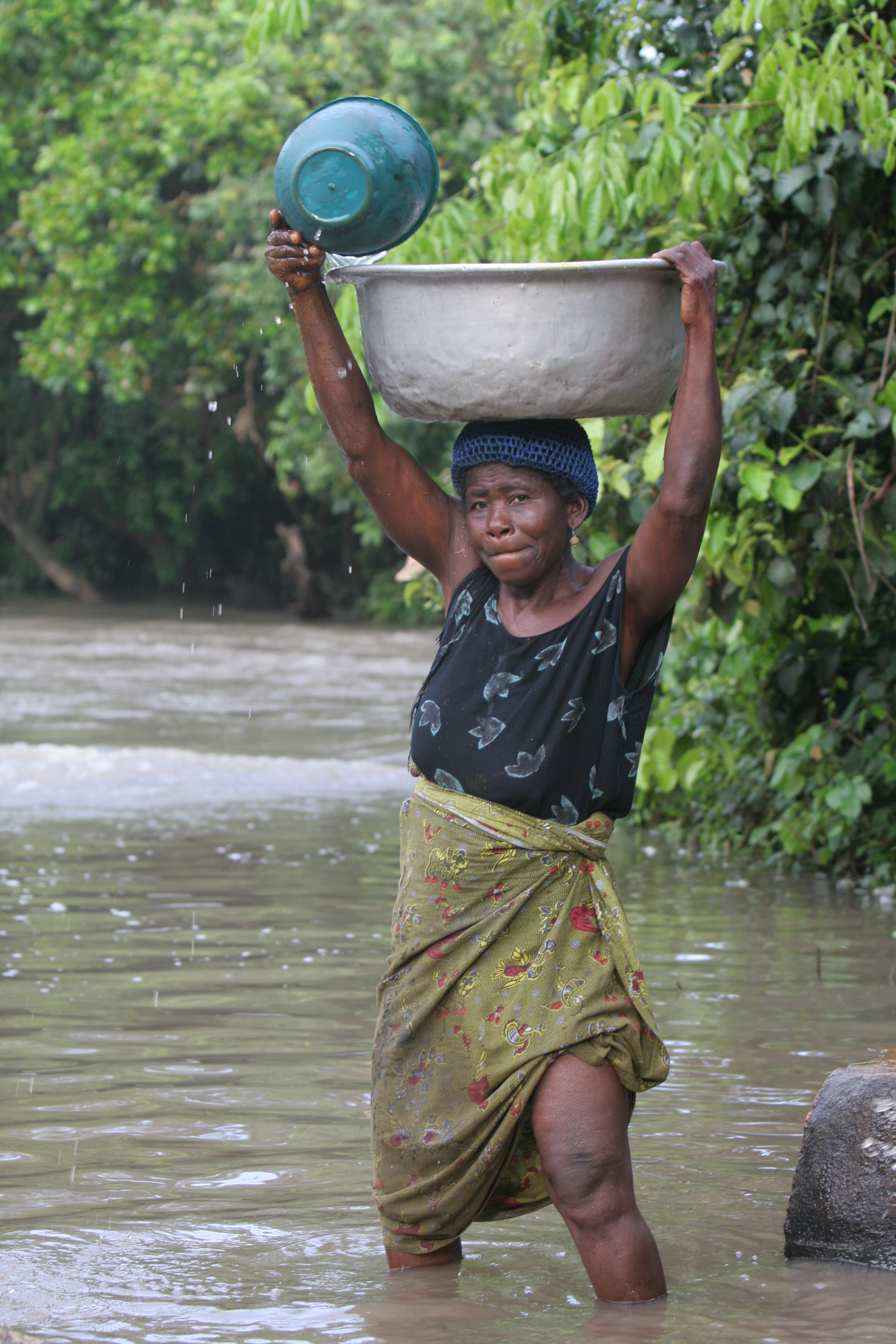 Doing laundry in Togo