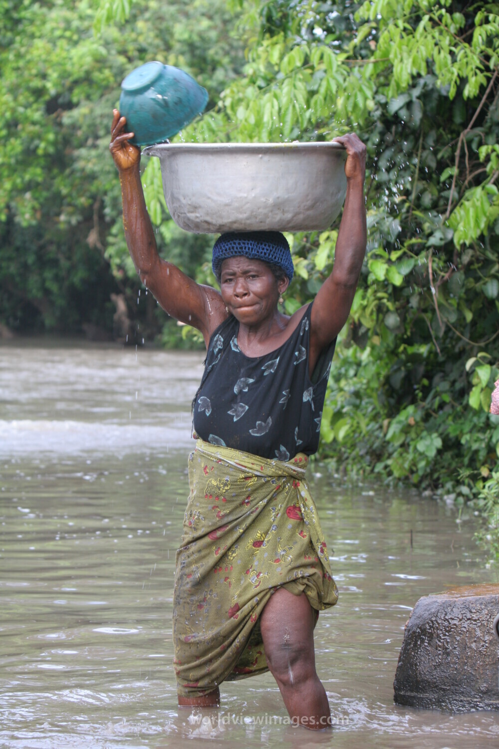 Doing laundry in Togo