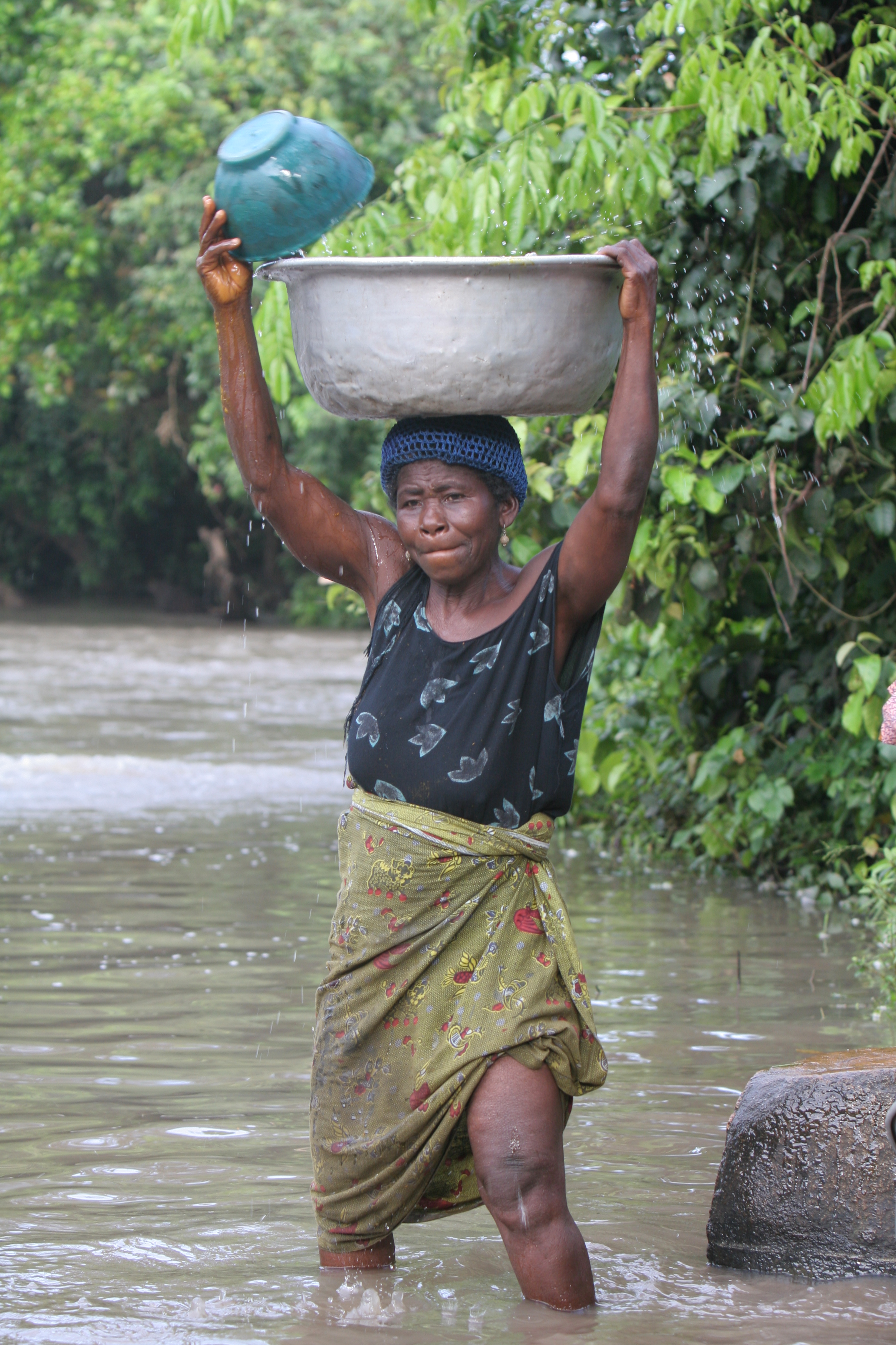 Doing laundry in Togo