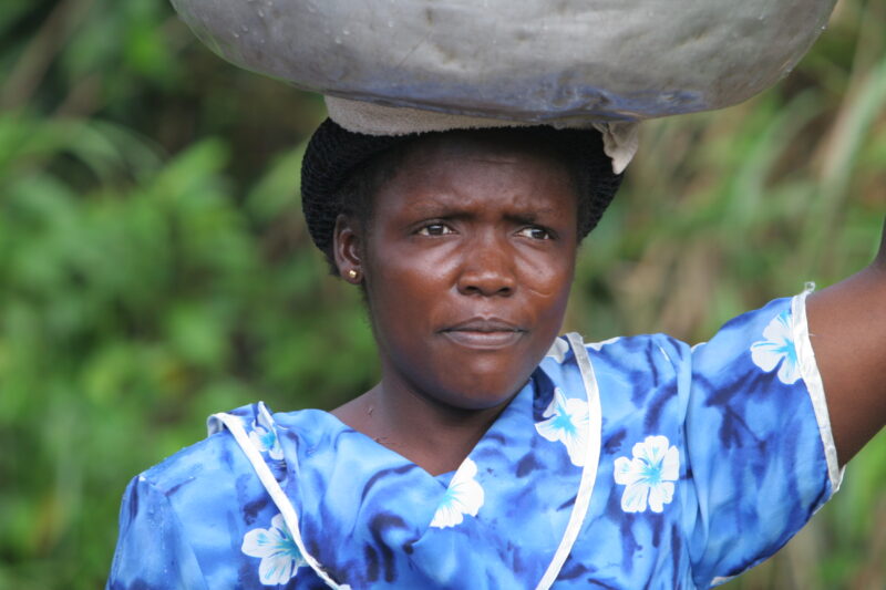 Doing laundry in Togo — Togo, Africa, West Africa, faces, women