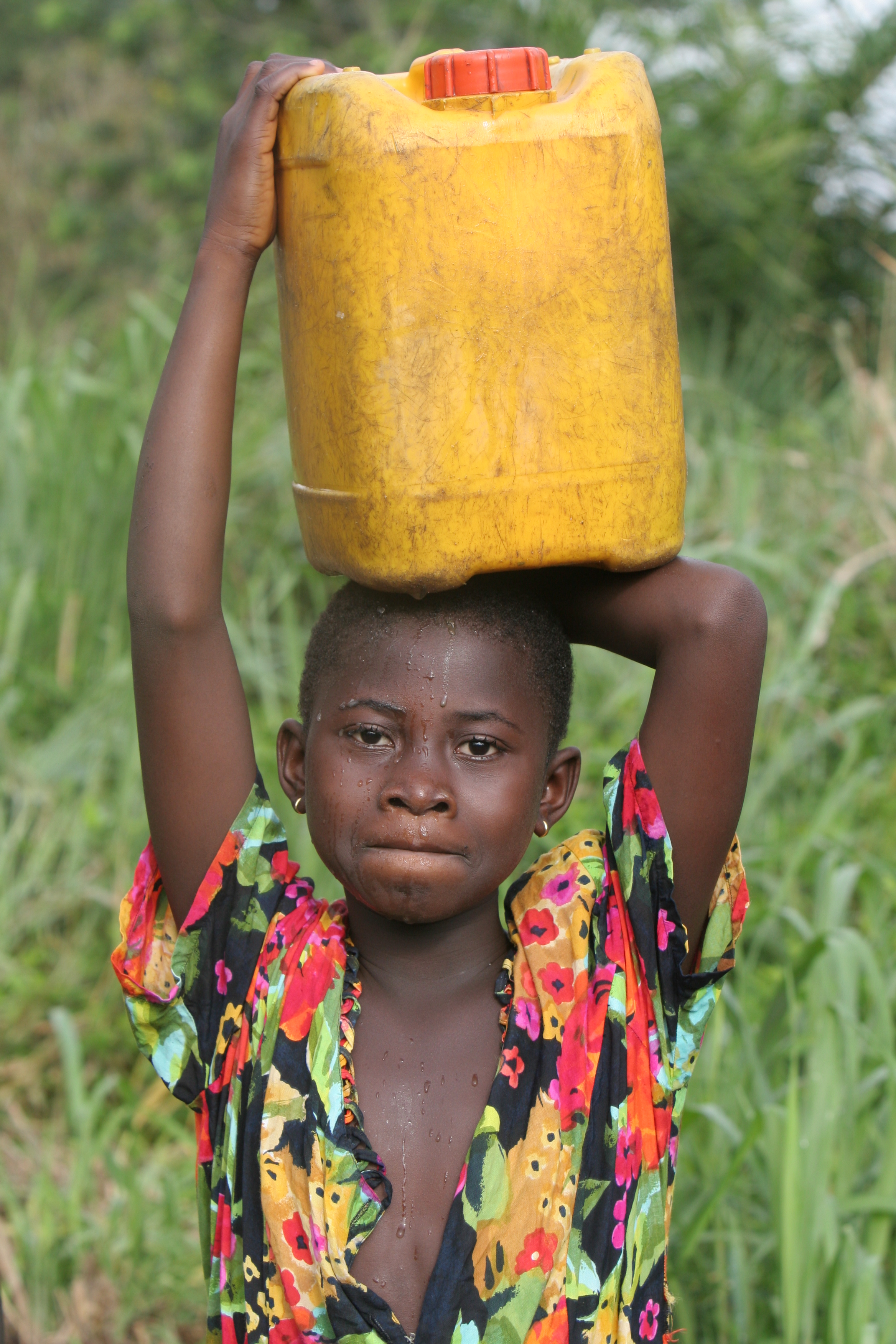 Doing laundry in Togo