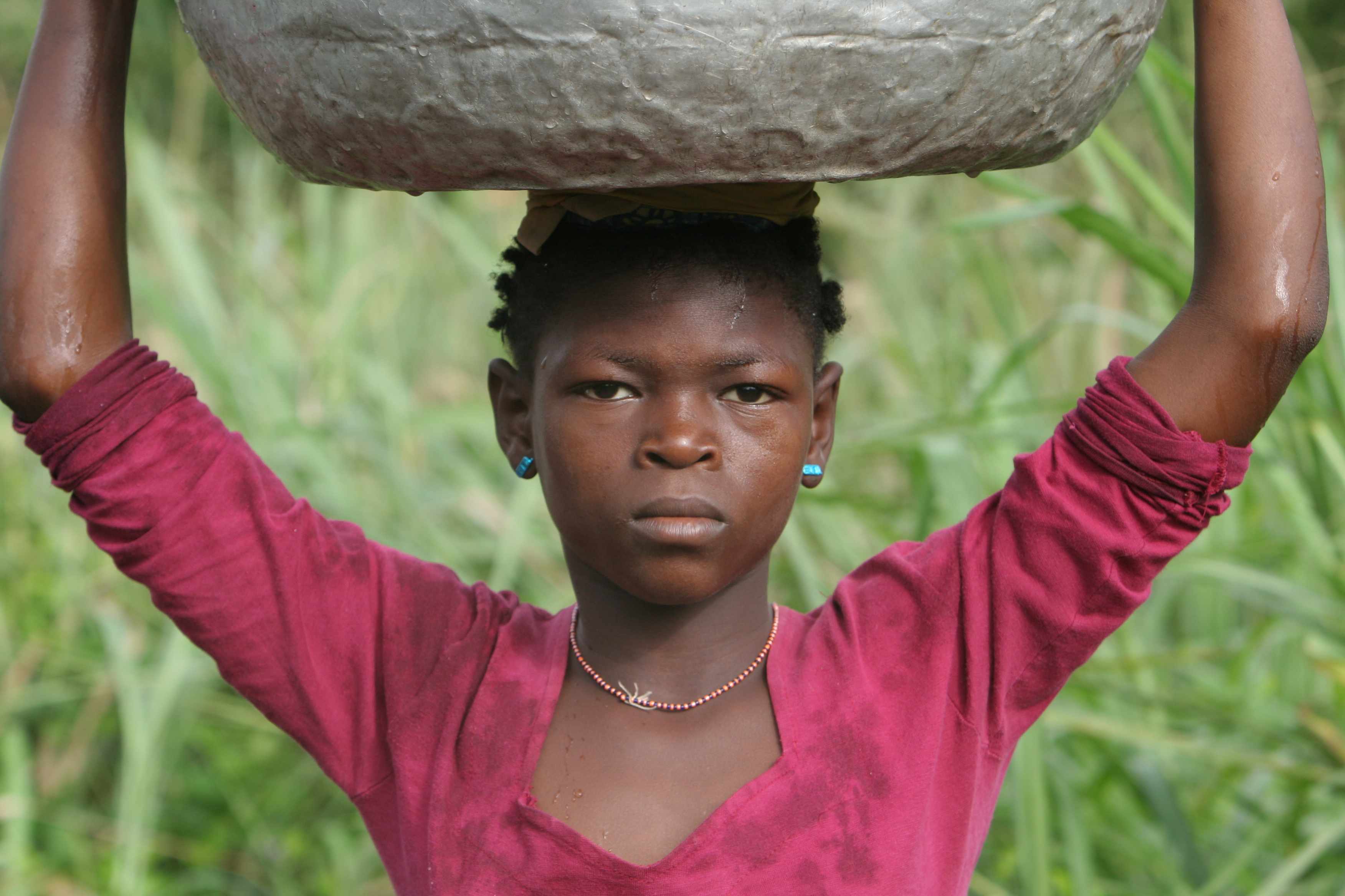 Doing laundry in Togo