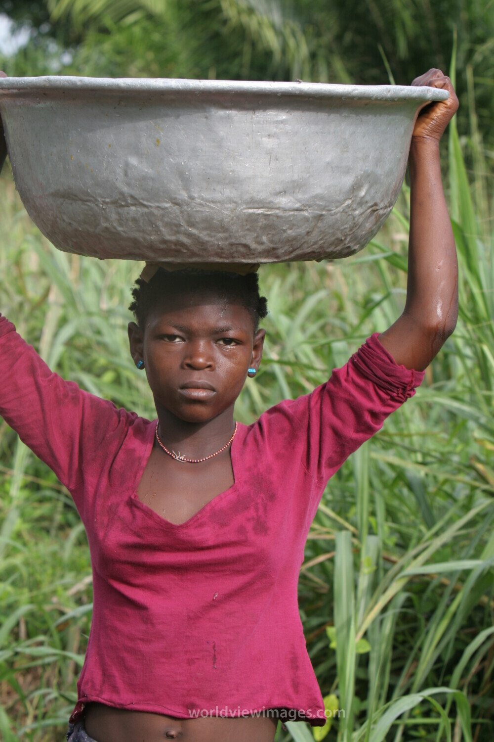 Doing laundry in Togo