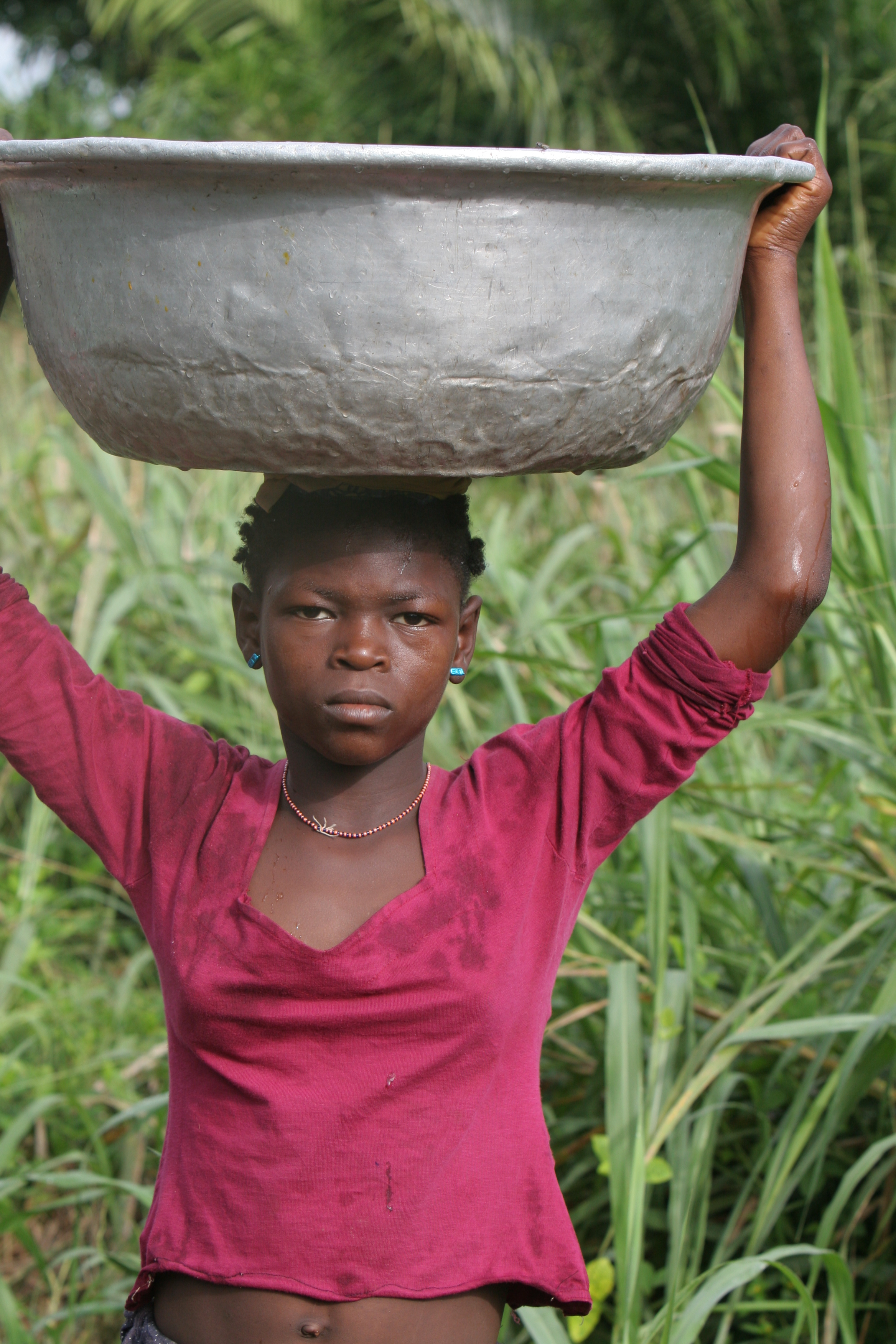Doing laundry in Togo