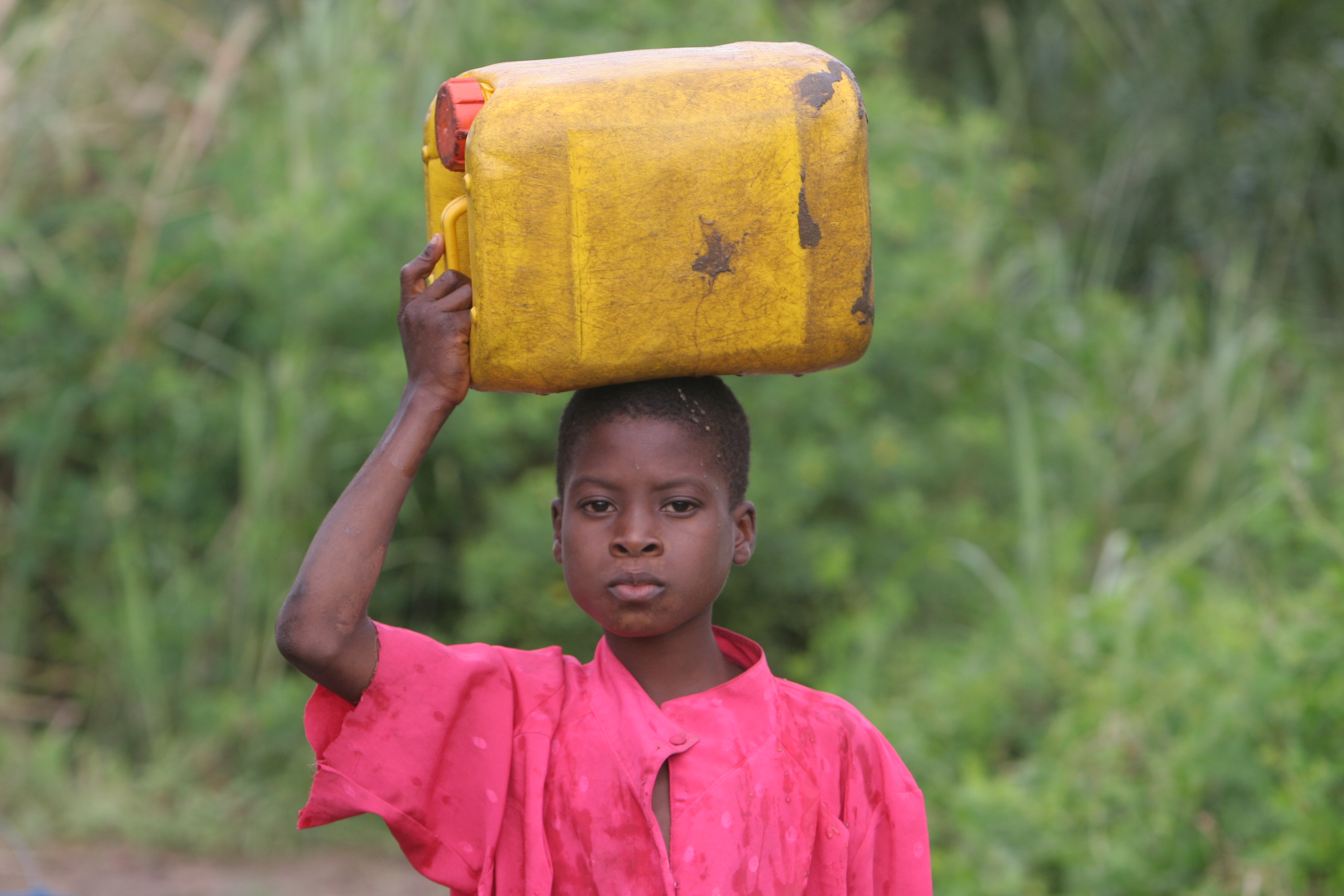 Doing laundry in Togo