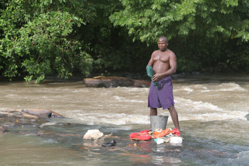 Doing laundry in Togo — Togo, Africa, West Africa, laundry, Doing laundry