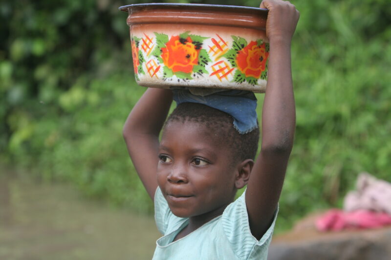 Doing laundry in Togo — Togo, Africa, West Africa