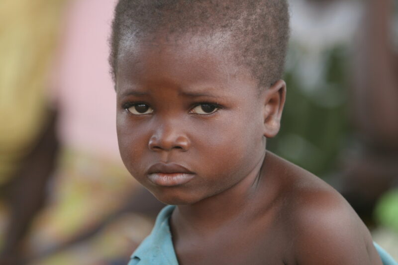 Doing laundry in Togo — Togo, Africa, West Africa, children, poor