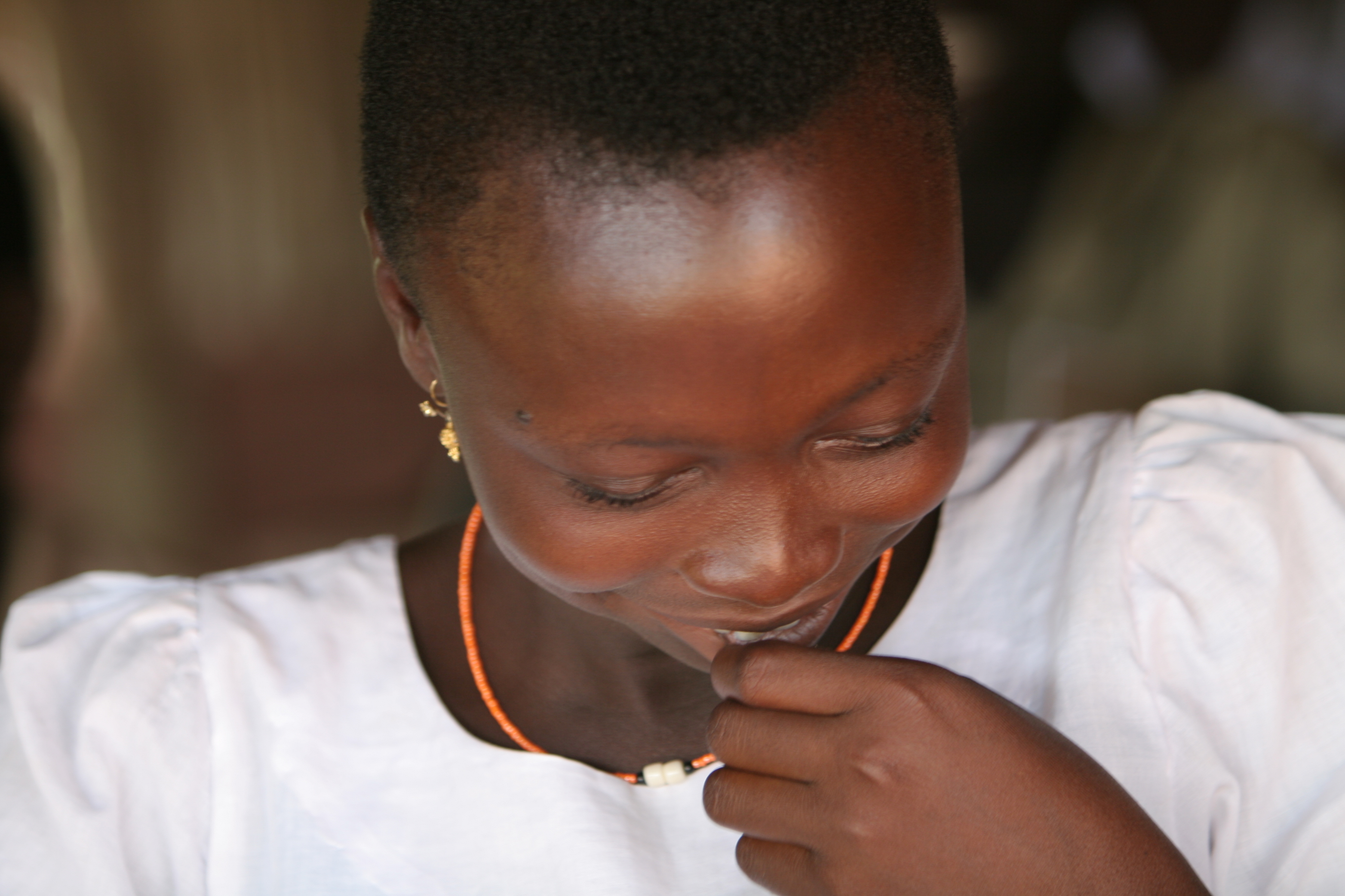 Students in class at a high school in Rural Togo