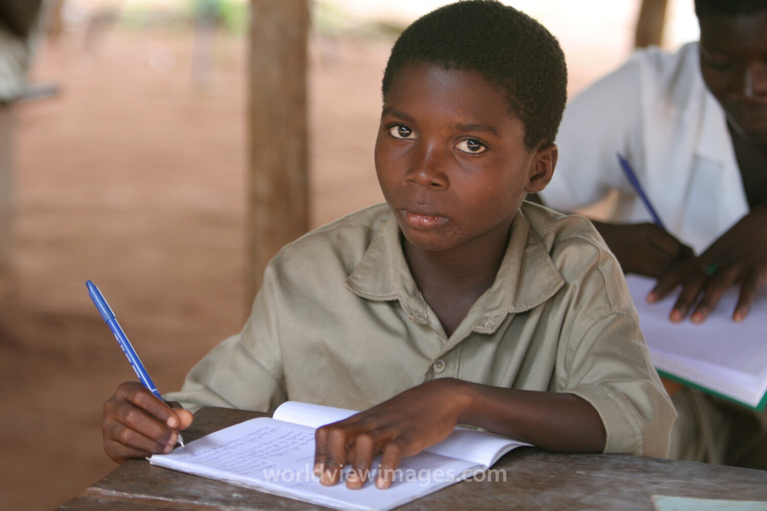 Students in class at a high school in Rural Togo